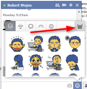 Facebook chat stickers