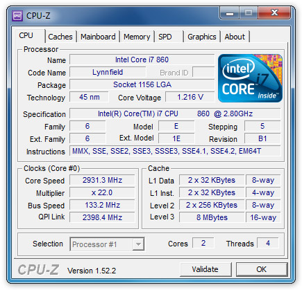 Sử dụng CPU-Z