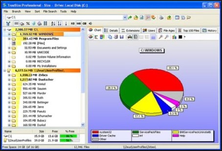 Tải xuống phần mềm TreeSize Professional 6.3 full key Phần mềm quản lý dung lượng ổ đĩa