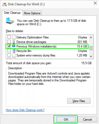  Xóa Folder Windows.old khi nâng cấp lên Windows 10 nhanh