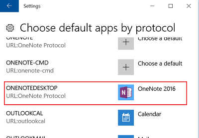 Thay đổi phiên bản mặc định của OneNote trên máy tính Windows 10