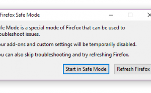Khởi động Firefox ở chế độ Safe Mode "chế độ an toàn".