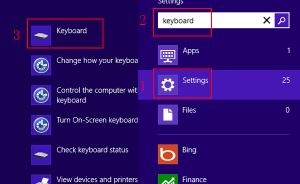 Cách kiểm tra tình trạng bàn phím (Keyboard) trong Windows 8
