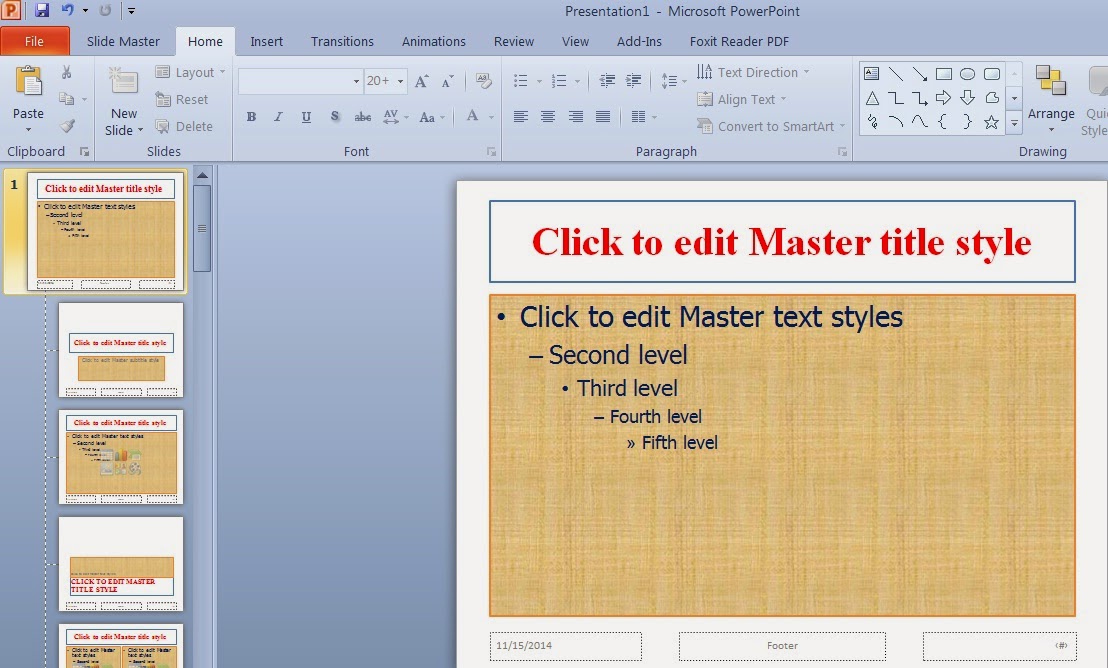 Hướng dẫn Sử dụng Slide Master trong PowerPoint 2010, 2007
