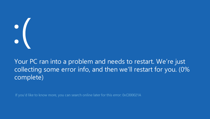 Sửa Lỗi 0xc000021a trong Windows 10