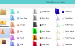 Folderico 5.1 - Thay đổi các biểu tượng màu sắc thư mục