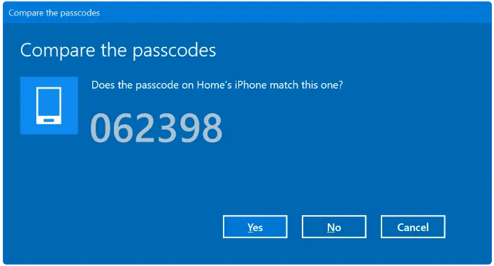 Ghép nối iphone với Windows 10 qua Bluetooth (03)