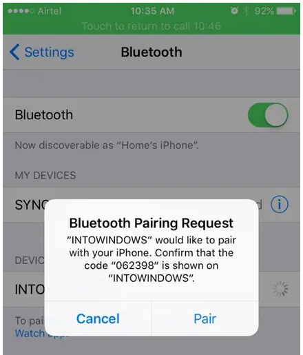 Ghép nối iphone với Windows 10 qua Bluetooth (04)