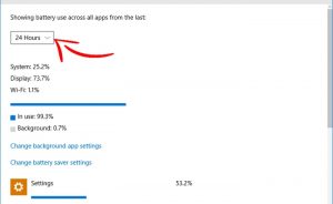 Phân tích sử dụng Pin của các ứng dụng trong Windows 10