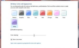 Thêm màu và hình dáng trong Windows 7 & Vista