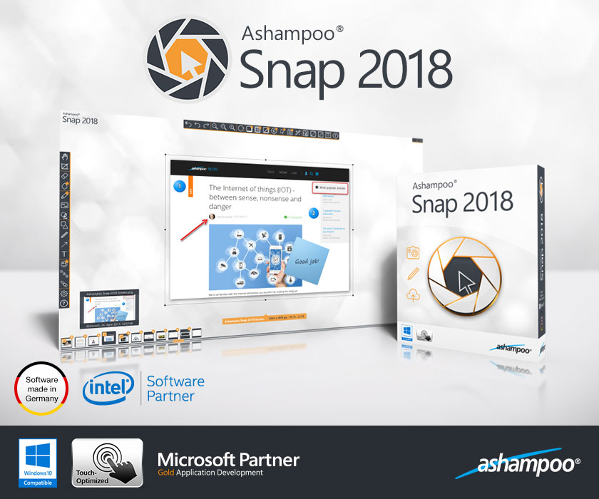 Download Ashampoo Snap 2018 Full miễn phí