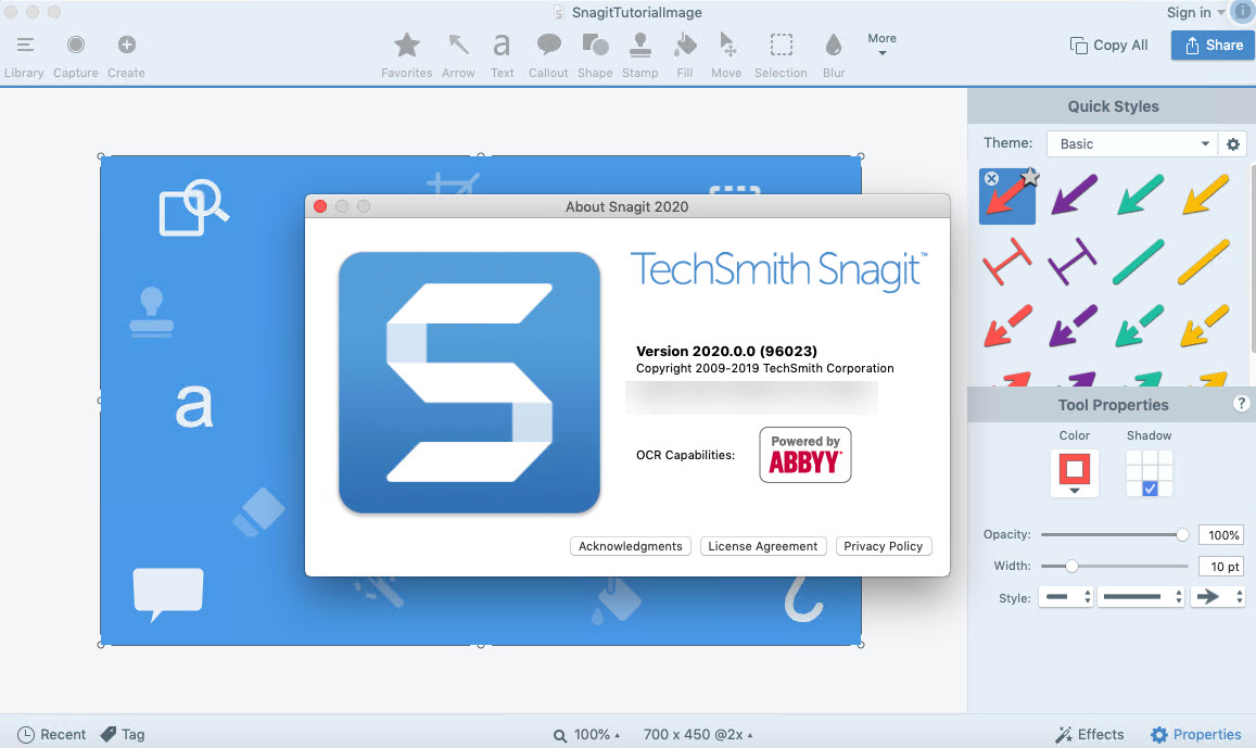 Techsmith Snagit 2020 Full key phiên bản 20.1.1 mới nhất