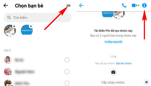 Tạo nhóm chat trong Facebook Messenger trên Android, iPhone
