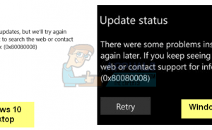 Lỗi 0x80080008 khi Update Windows 10