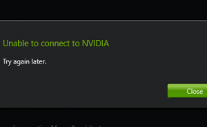 Khắc phục lỗi Không thể kết nối với Nvidia