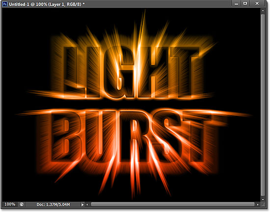 tạo hiệu ứng văn bản cực đẹp với ánh sáng đầy màu sắc trong Photoshop CS6
