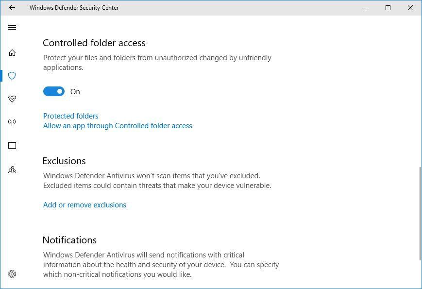 bitdefender controlled folder access