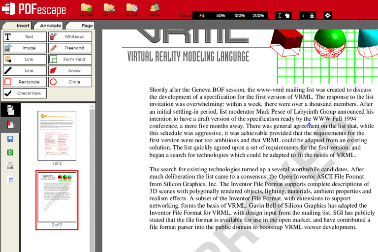 PDFescape Online PDF Editor