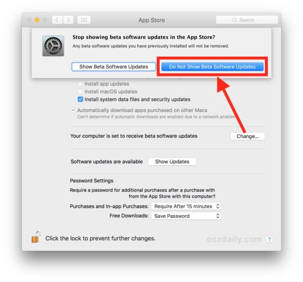 Cách ngừng nhận bản cập nhật phần mềm beta macOS trên máy Mac