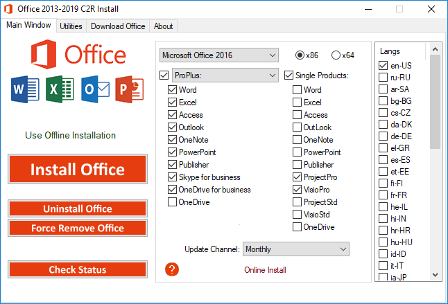 free for mac instal Office 2013-2021 C2R Install v7.6.2